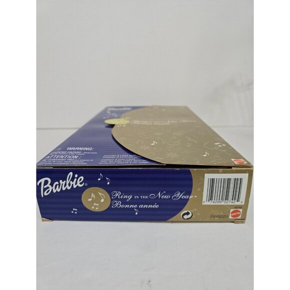 2001 Ring in the New Year Blonde BARBIE Collector Doll Mattel 52742 NRFB - Picture 5 of 6